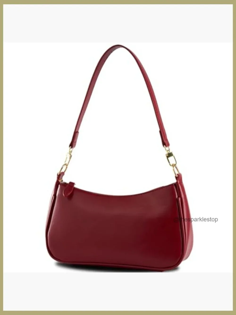 Vegan Leather Crescent Shoulder Bag Crossbody Purse Hobo Handbag